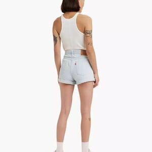 Levi's 80s High Waisted Light Wash Shorts